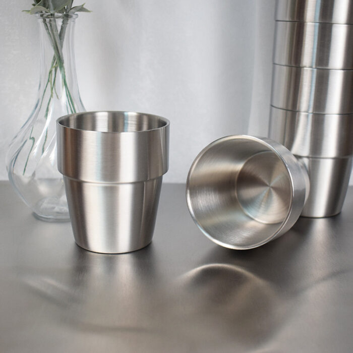 Insulated Double Walled Cup of Coffee Tea, Stainless Steel, 1CP2393 - Image 3