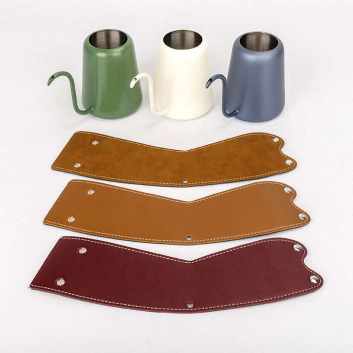 Travel Handleless Hand Drip Coffe Kettle, Stainless Steel, Leather Sleeve, 1CP2394 - Image 7