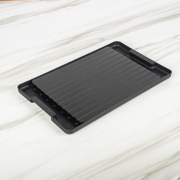 Defrosting Tray Thawing Plate Board With Plastics Drip Tray, Aluminium DP008