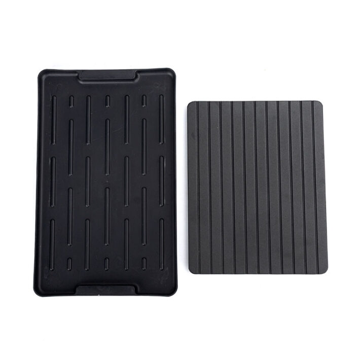 Defrosting Tray Thawing Plate Board With Plastics Drip Tray, Aluminium DP008 - Image 2