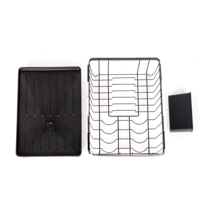 Dual-Use Telescopic Bracket Dish Drying Rack in Sink, Drainboard With Drainpipe, SR1107 - Image 8