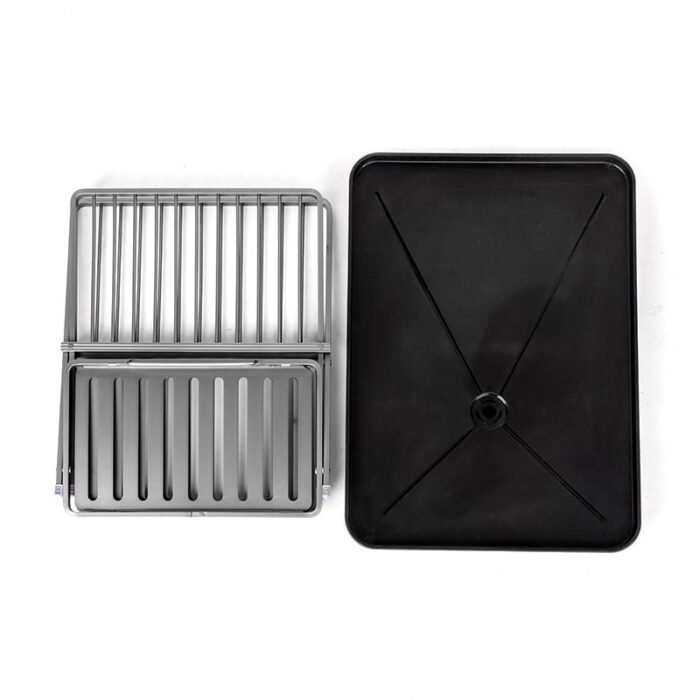 Aluminum Folding Dish Drying Rack, Drainboard with Drainpipe, SR1106 - Image 3