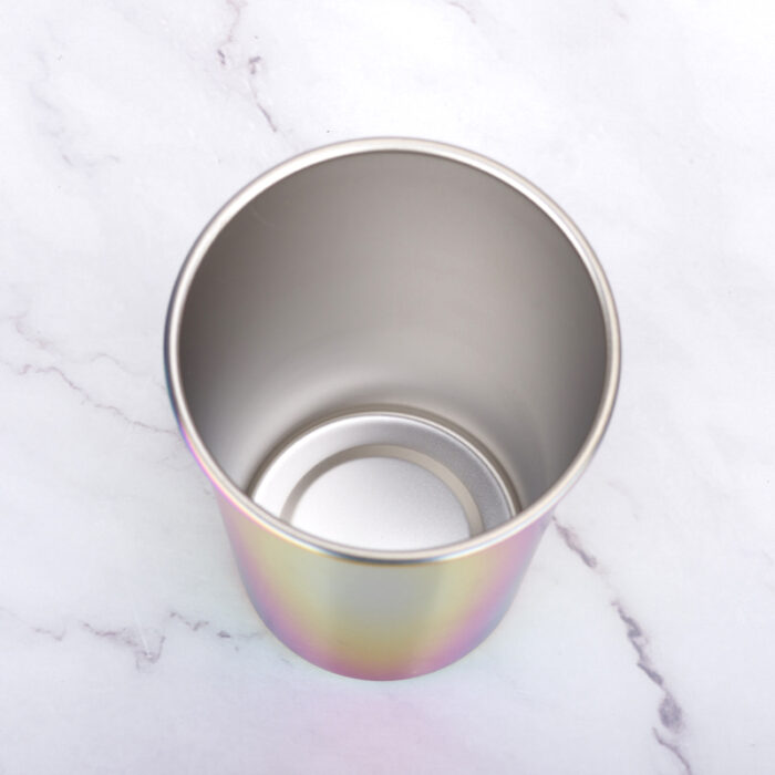 Stackable Metal Coffee Tumbler Stainless Steel Pint Cups with Lid And Straw CM28 - Image 5