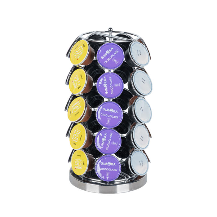 Spins 360-Degrees Dolce Gusto Coffee Pod Holder, Metal, Counter, 35pcs CH6001 - Image 2