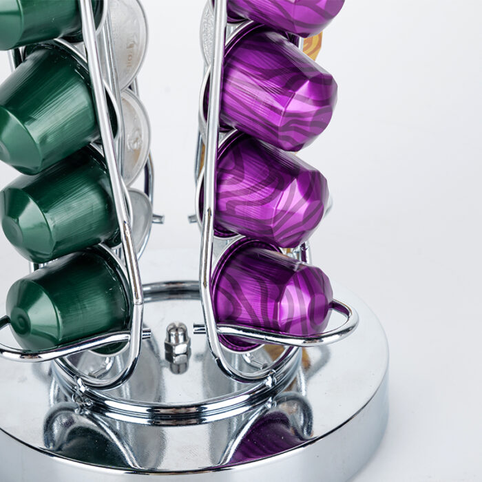 Coffee Capsule Storage Rack with Nespresso OriginalLine, Metal, Counter, 40pcs CH6003 - Image 5