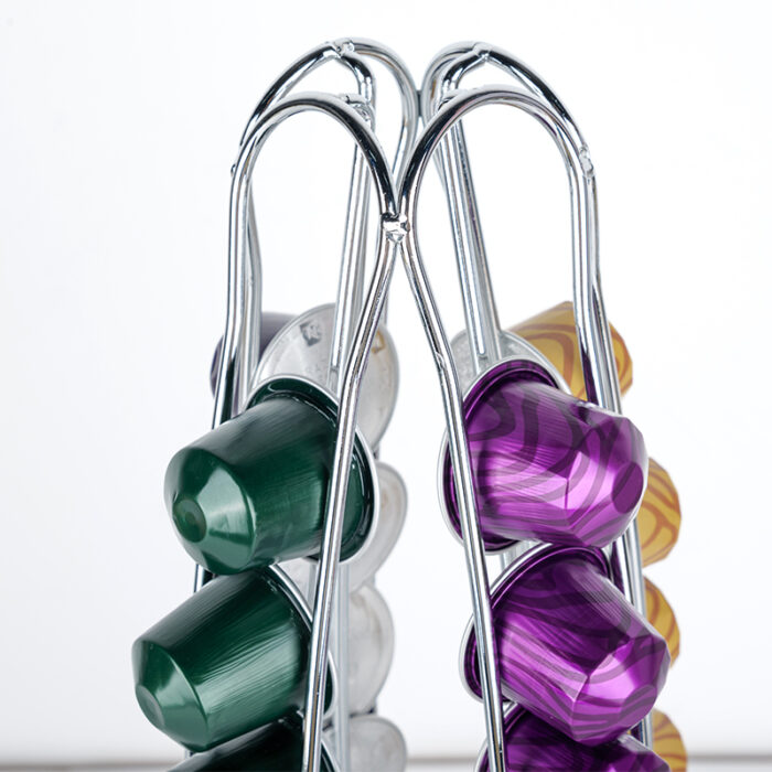 Coffee Capsule Storage Rack with Nespresso OriginalLine, Metal, Counter, 40pcs CH6003 - Image 6