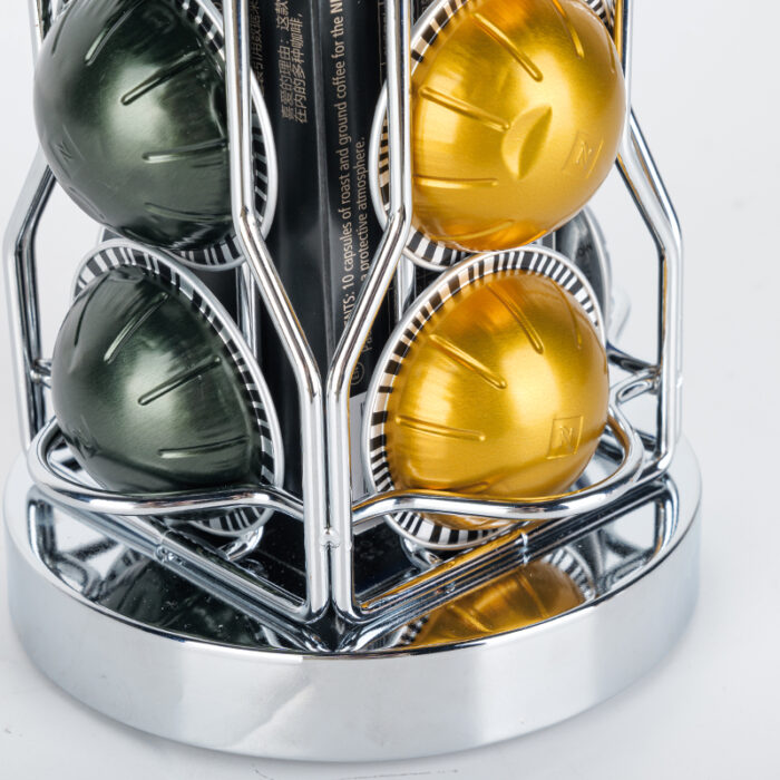 360° Rotating Vertuo Pod Holder Carousel Stand, Metal, Counter, 30pcs CH6004 - Image 6