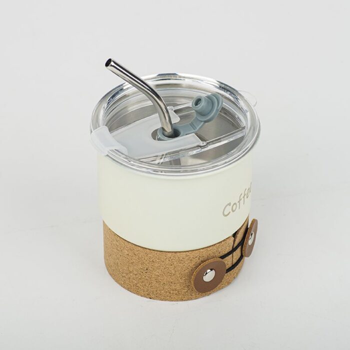 Car Tumblers Coffee Mug With Lid and Straw, Camping, Stainless Steel, 1CP2410 - Image 9