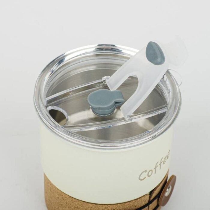 Car Tumblers Coffee Mug With Lid and Straw, Camping, Stainless Steel, 1CP2410 - Image 10