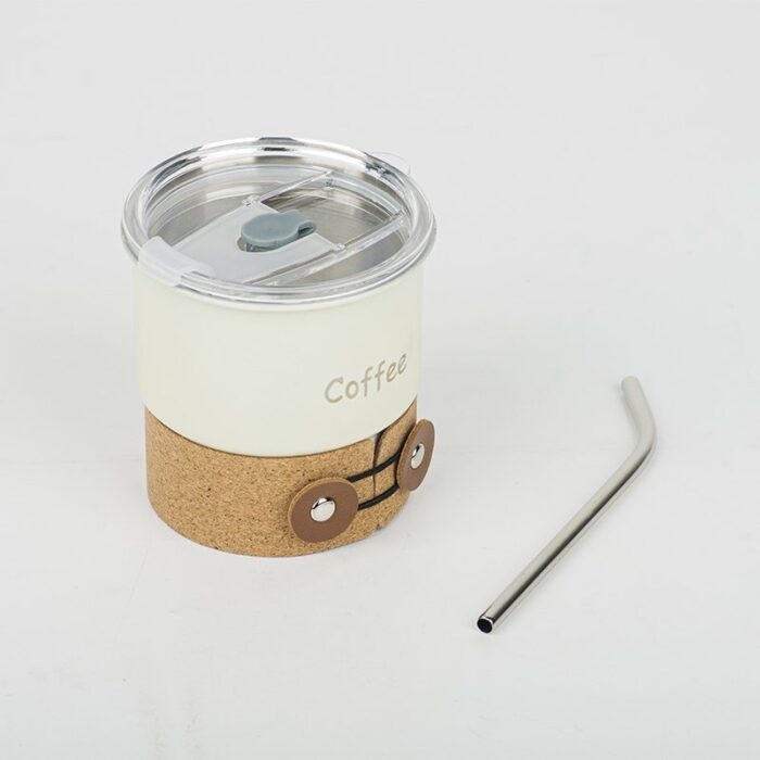 Car Tumblers Coffee Mug With Lid and Straw, Camping, Stainless Steel, 1CP2410 - Image 3