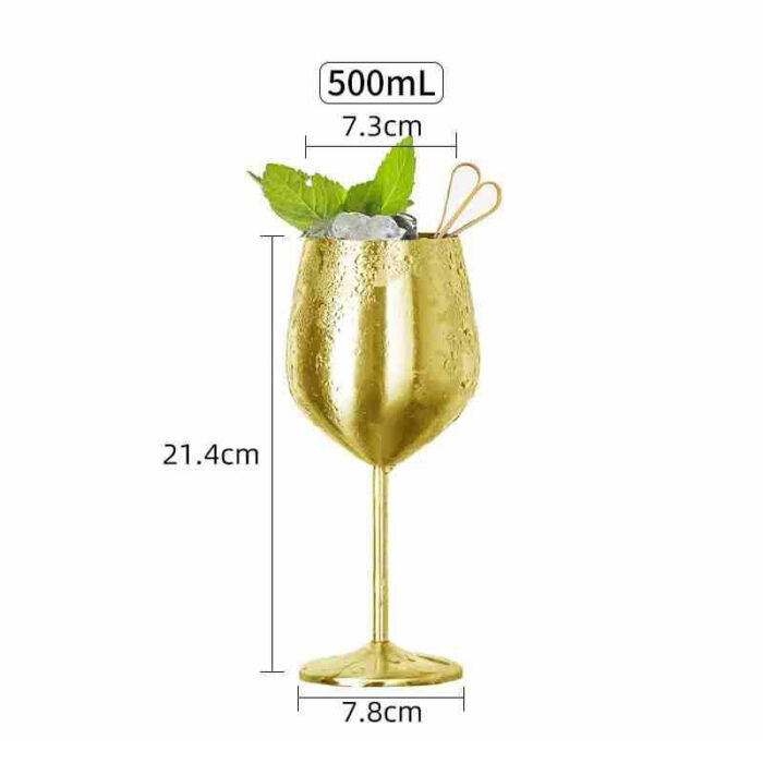 Customized Luxury Wine Cup Stainless Steel Goblet, Wedding, 900ml,  1DV2112 - Image 3