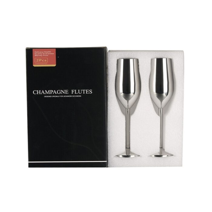 Stainless Steel Champagne Flutes,Wedding and Party ,200ml, 1DV2113 - Image 9