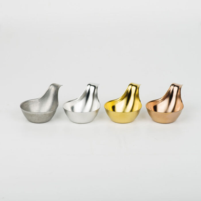 Ceramic Dipping Bowls with Handle, Stainless Steel Sauce Dish, Multicolor, 1HP2162 - Image 3
