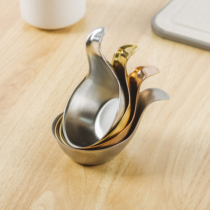 Ceramic Dipping Bowls with Handle, Stainless Steel Sauce Dish, Multicolor, 1HP2162 - Image 6