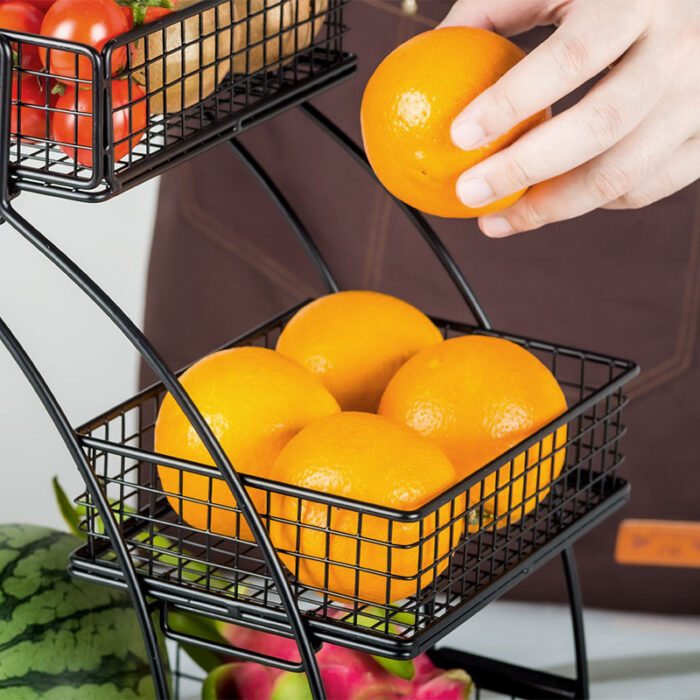 3 Tier Multi-Functional Home Storage Basket, Fruit Basket Removable, 1HP2164-S - Image 7