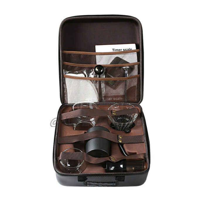 Pour Over Coffee Maker Kit with Carry Case, 8-piece All-in-one, A160 - Image 2