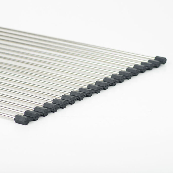 Roll Up Dish Drying Rack Over Sink, Stainless Steel, Foldable, OSR101 - Image 4