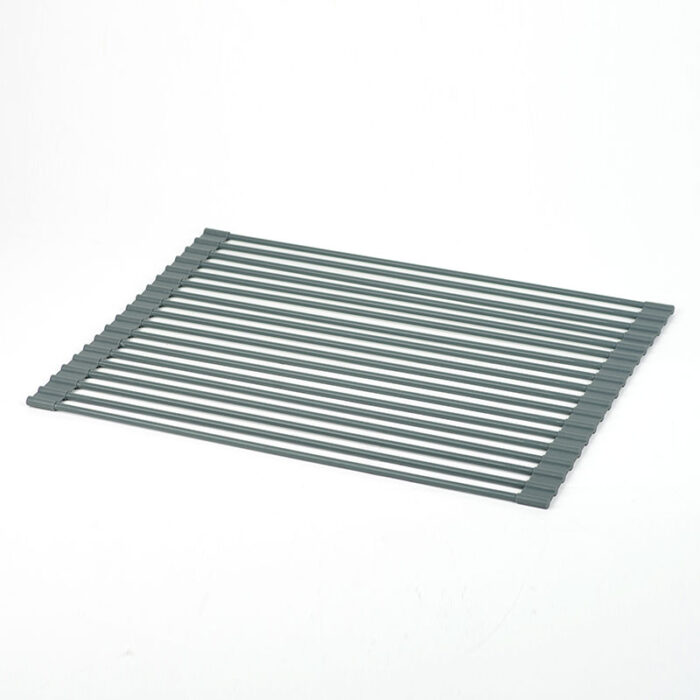 Silicone Wrapped Over Sink Dish Drying Rack, Foldable, Anti-Slip, 1KP2258 - Image 3