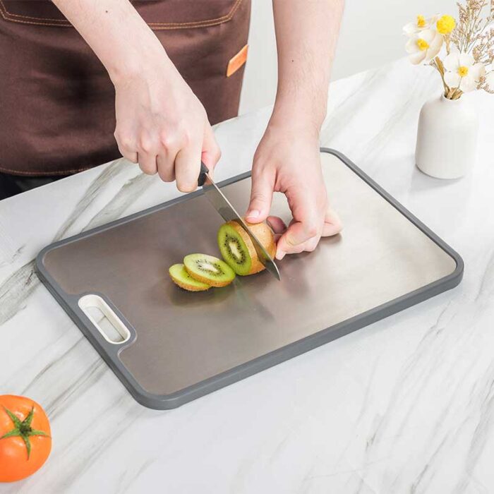 Butcher Block Double Sided Chopping Board, Titanium, Wheat Straw PP 1KP2268缩略图