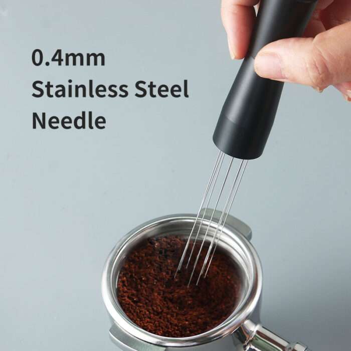 Espresso WDT Distribution Tool with Stand, 8 Stainless Steel Pins, Black, CPN01 - Image 6