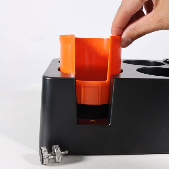 Coffee Tamper Station Base Espresso Knock Box, ABS, Black, A163 - Image 5