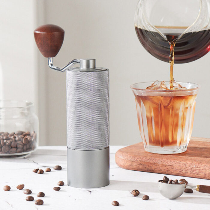 Manual Coffee Grinder with Stainless Steel Burr, Internal Adjustable Setting, MCG122