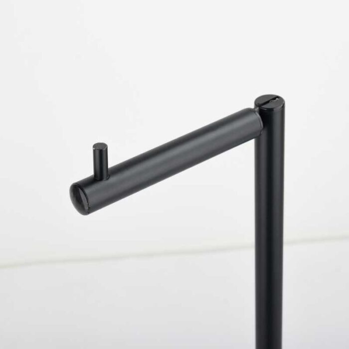 Bathroom Metal Toilet Paper Holder Stand, 4 Spare Rolls, Black, PH620 - Image 6