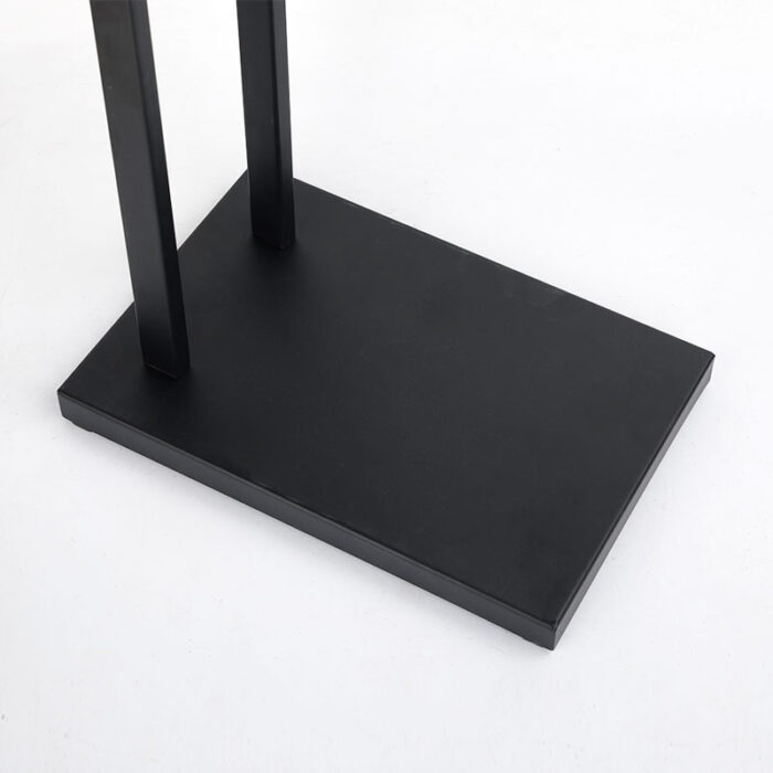 Bathroom Floor Towel Holder Standing Towel Rack, 2 Tiers, Metal, PH623 - Image 6