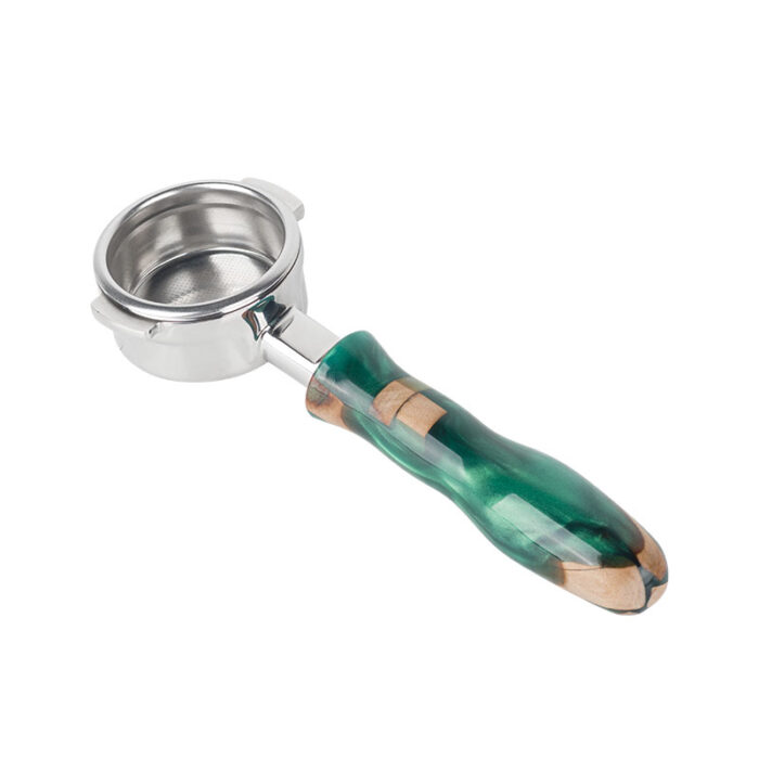 Stainless Steel Bottomless Naked Portafilter with Customized Handle, Wood, Plastics, Resin, 1HP2171 - Image 4
