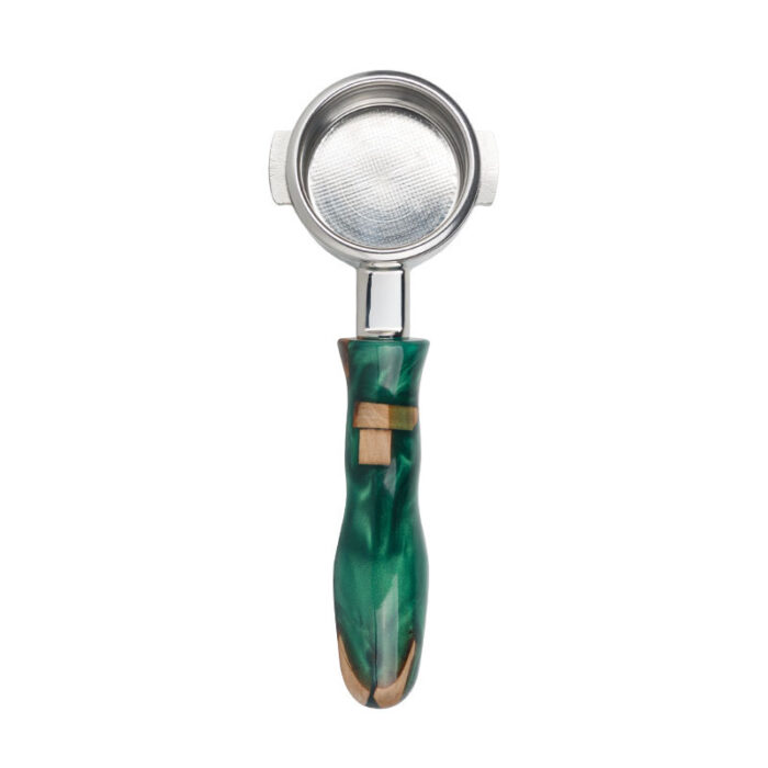 Stainless Steel Bottomless Naked Portafilter with Customized Handle, Wood, Plastics, Resin, 1HP2171 - Image 3