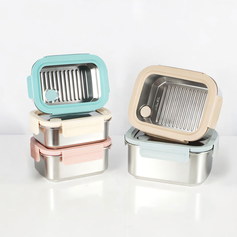 Stainless steel Lunch Container Lunch Box with Leakproof Lid, Multiple sizes, 1HP2177