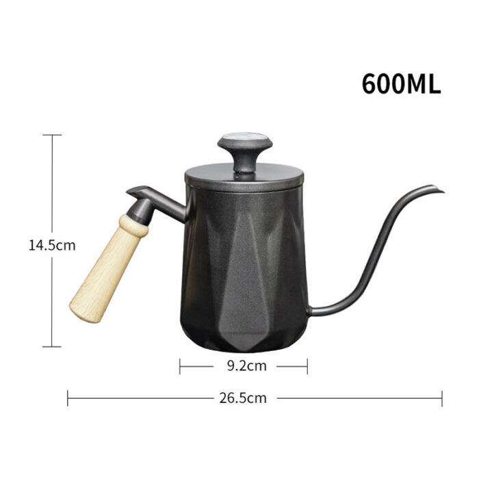 Customisable Stainless Steel Gooseneck Kettle Wood Handle Coffee Kettle 1CP2416 - Image 8