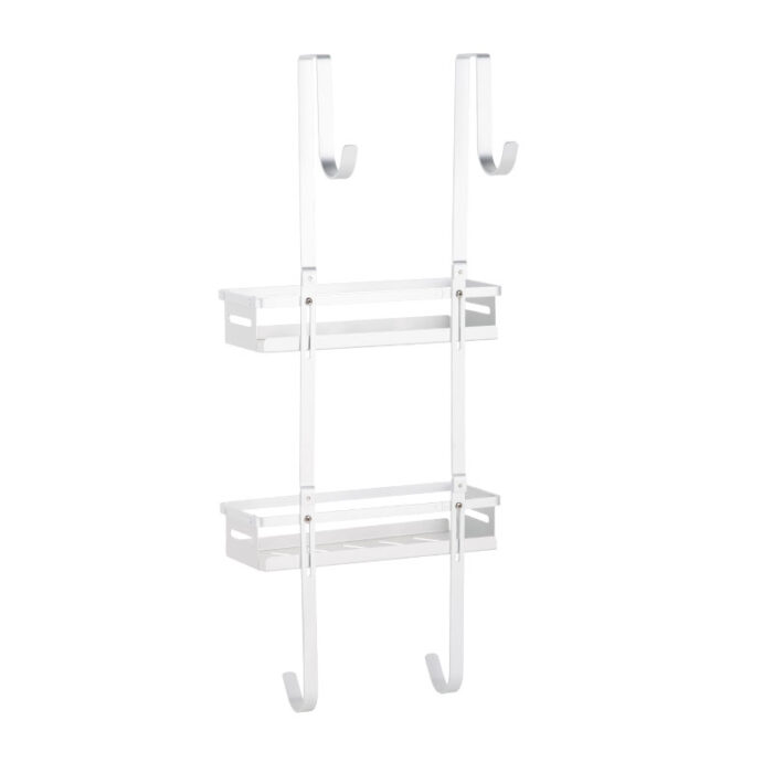 over door bathroom shower caddy, 2 Tiers, Aluminium, BR539 - Image 2