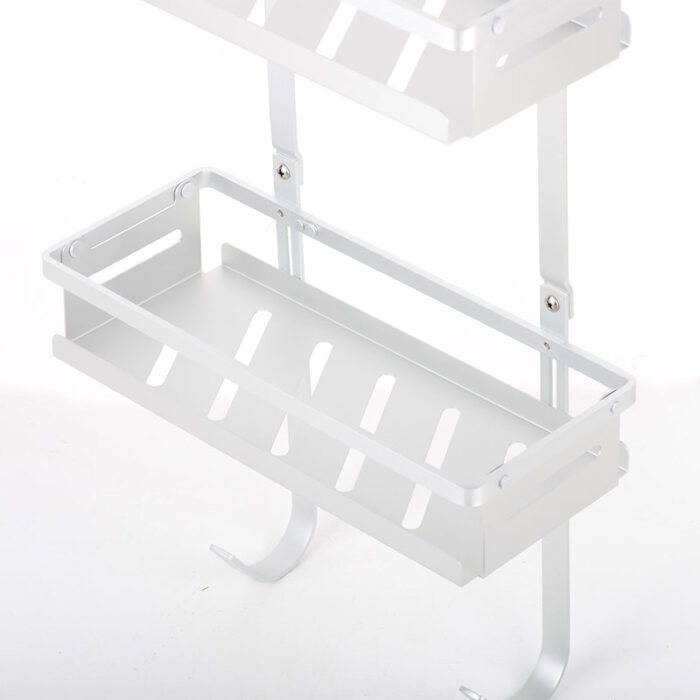 over door bathroom shower caddy, 2 Tiers, Aluminium, BR539 - Image 3