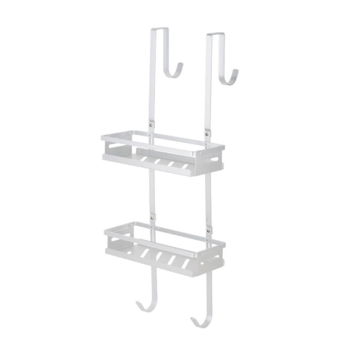 over door bathroom shower caddy, 2 Tiers, Aluminium, BR539