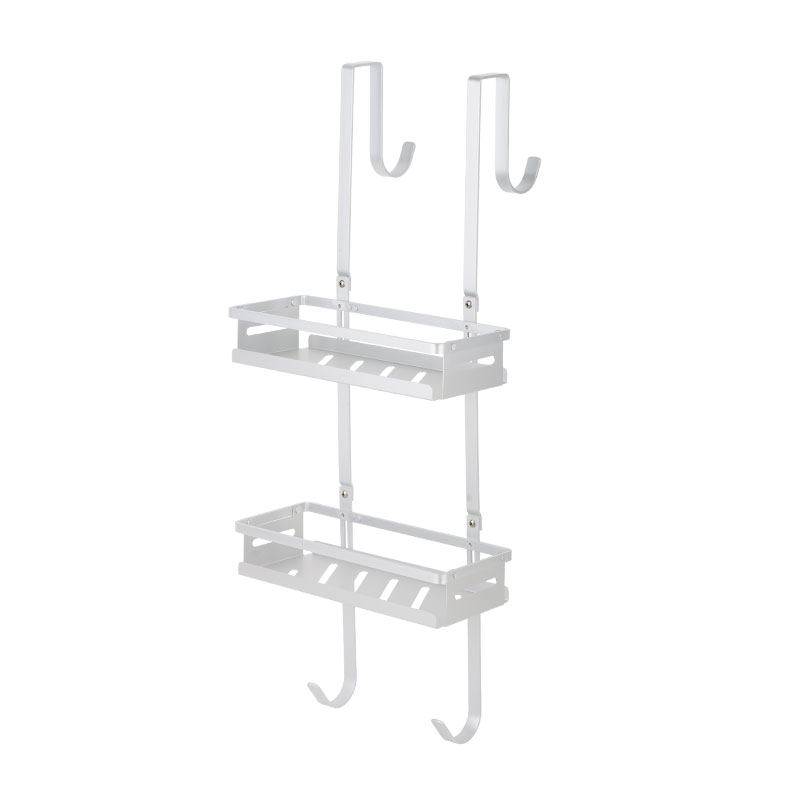 over door bathroom shower caddy, 2 Tiers, Aluminium, BR539