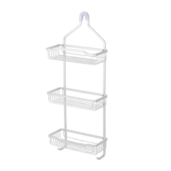 Shower Caddy Hanging Bathroom Organizer, 2 Tiers, Aluminium, Rustproof, BR541