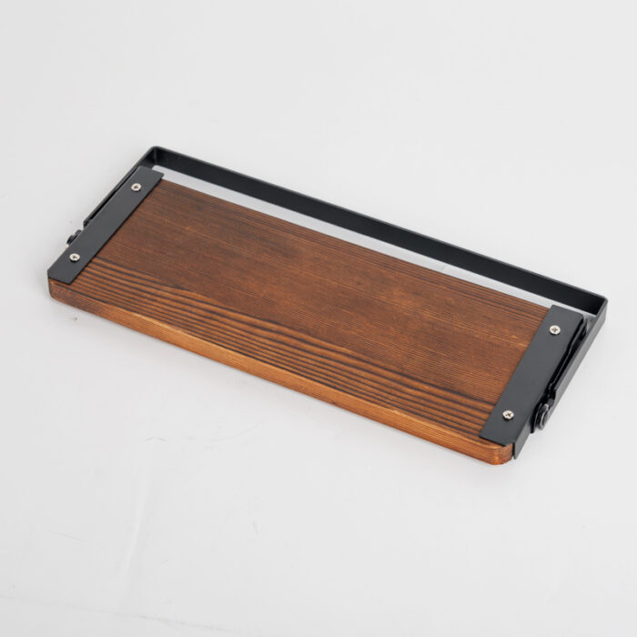 Foldable Refrigerator Magnetic Spice Holder, Black, Wood, Metal, MHK1012 - Image 3