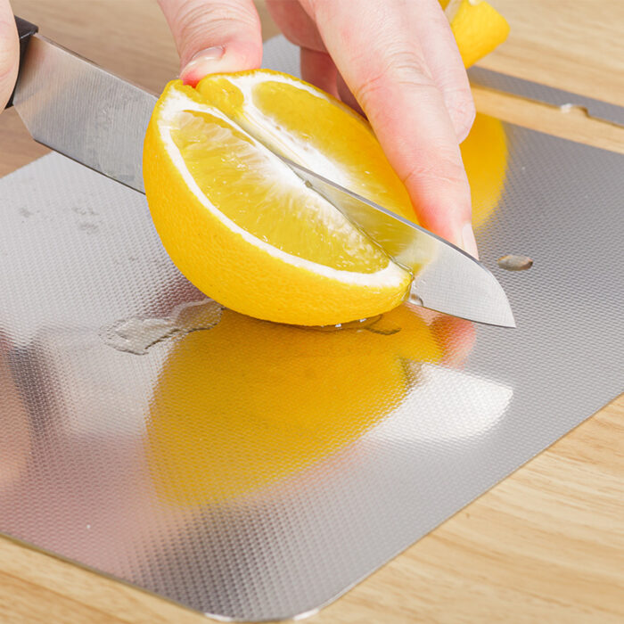 Anti-scratch Grain Pattern Cutting Board, Stainless Steel, Double-Sided, 1KP2245 - Image 6