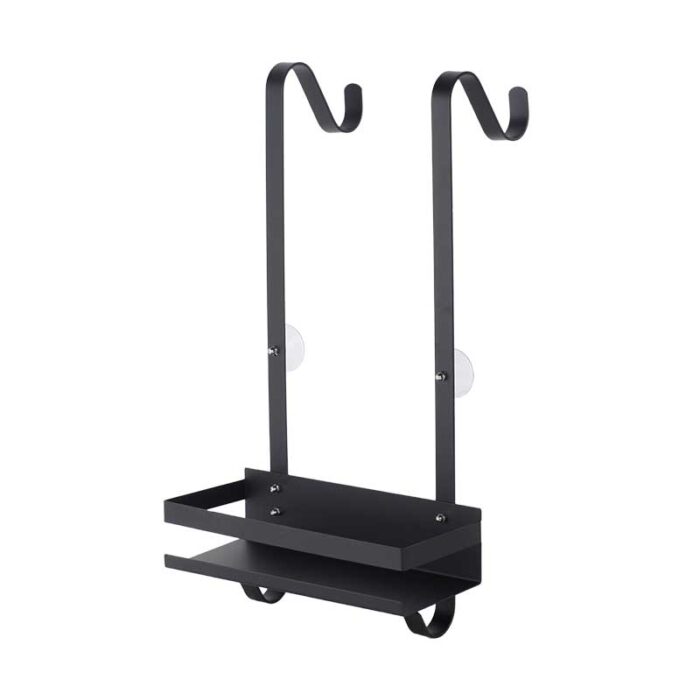 No Drilling Shower Caddy Over Shower Door, 1/2 Tiers, Metal, Black, BR543缩略图 No Drilling Shower Caddy Over Shower Door, 1/2 Tiers, Metal, Black, BR543缩略图