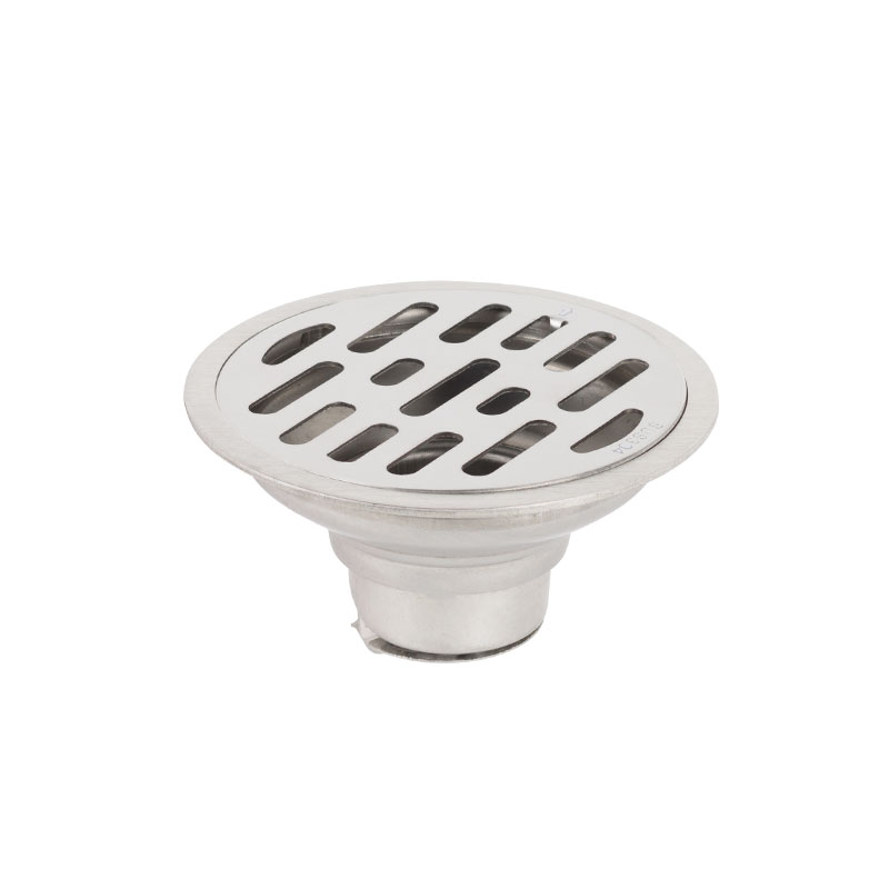 Circular Shower Drain with Stainless Steel Grid, for Bathroom, FD01