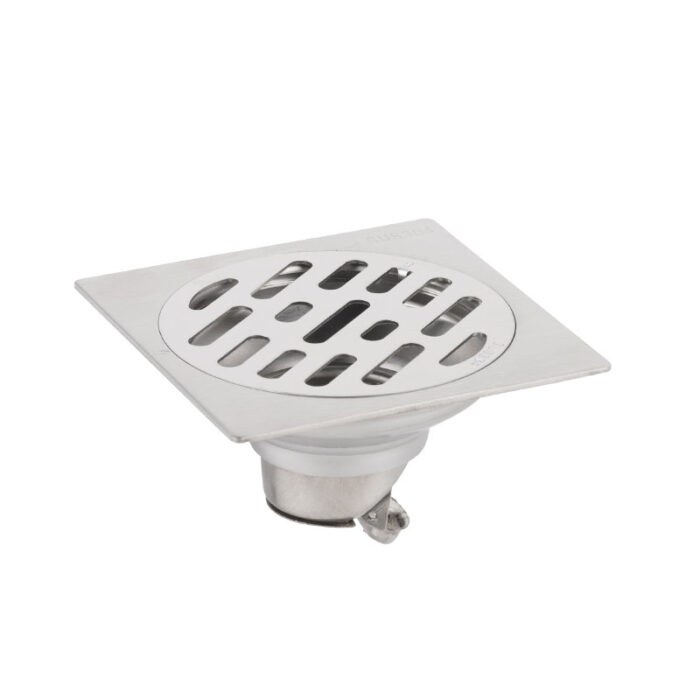 Tile Insert Shower Drainer with Removable Strainer Cover, Stainless Steel 304, FD02缩略图