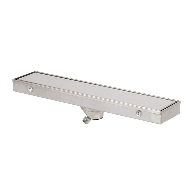 Stainless Steel Linear Shower Drain with Hair Strainer, Rectangle, FD05