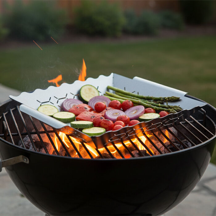 Stainless Steel Grill Basket, Large 12 Inches BBQ Accessories, BGB05缩略图