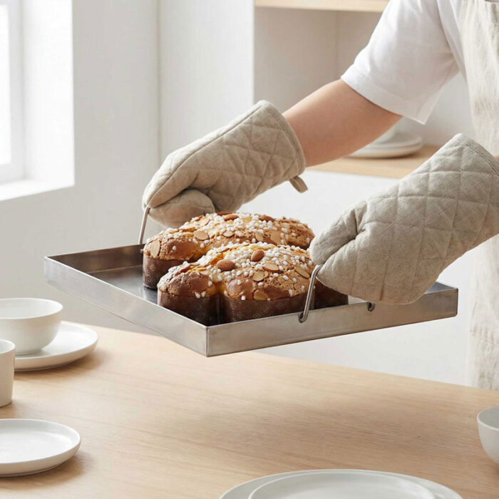 Stainless Steel Cooking Griddle Flat Top Plate Insert with Handles BGB201缩略图