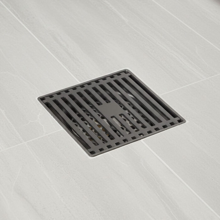 Square Insert Shower Drain with Hair Strainer, Stainless Steel, FD07缩略图