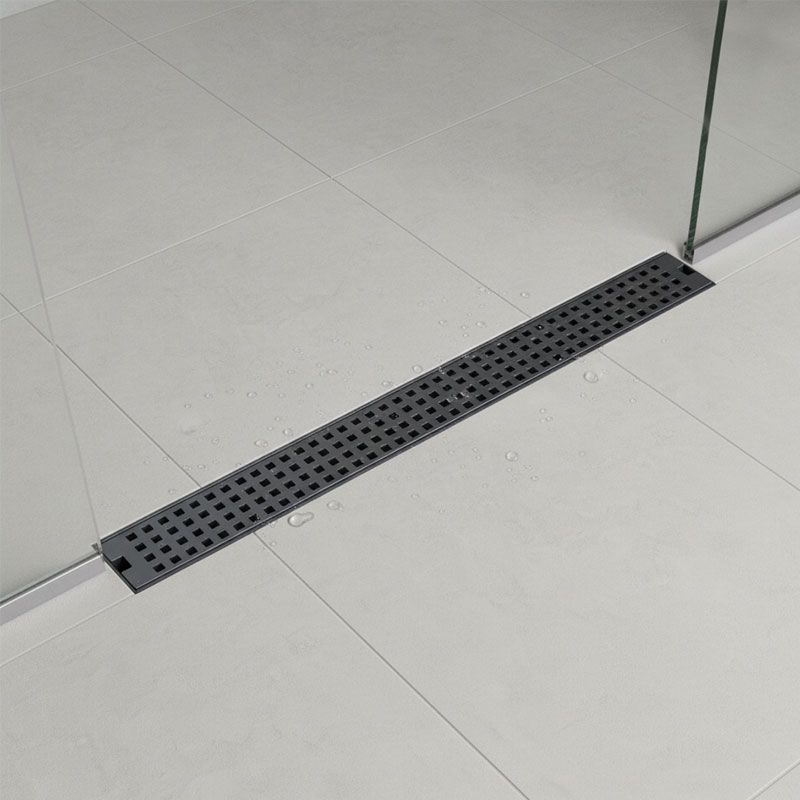 Shower Drain Stainless Steel for Bathroom, Linear, Rectangular FD09