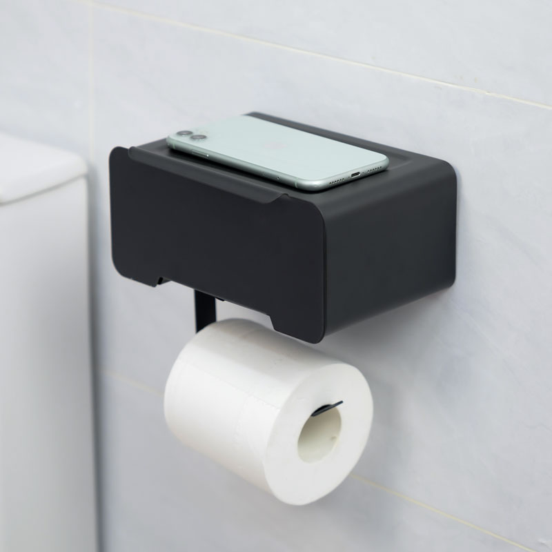 Toilet Paper Holder with Dawer, Wet Wipes Dispenser, Metal, BR95917