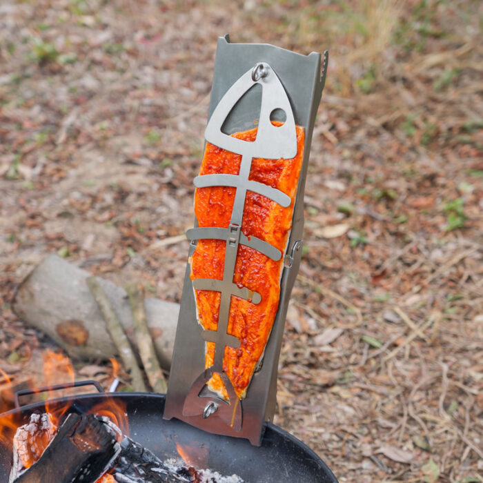 Stainless Steel Salmon Plank, Salmon Holder, Folding, FSB09缩略图