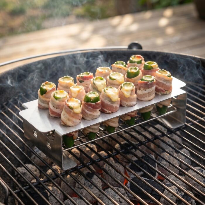 Heavy-Duty Stainless Steel Jalapeño Grill Rack, 18-Hole, BGR02缩略图
